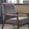 Flash Furniture Gray Faux Linen Arm Chair with Wood Frame IS-IT673317-GY-GG - alternate 8